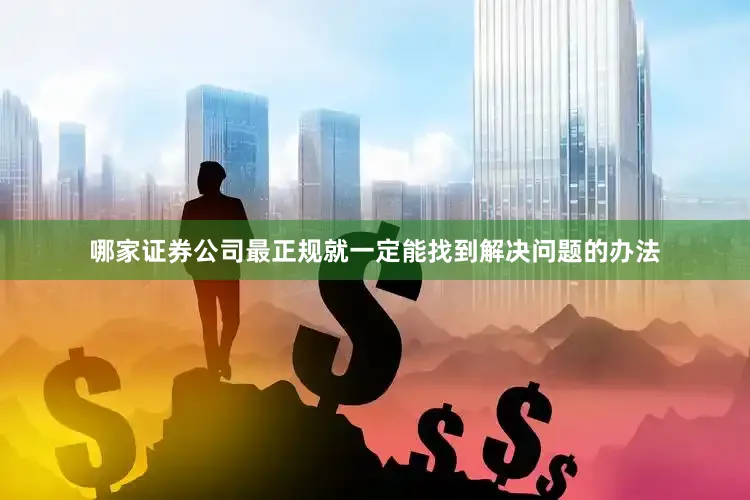 哪家证券公司最正规就一定能找到解决问题的办法